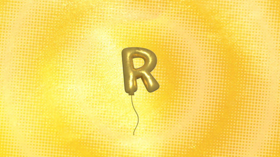 Balloon R Alphabet Wallpaper