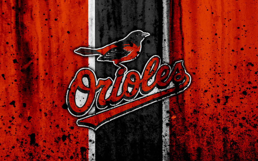 Baltimore Orioles Grunge Stone Wallpaper