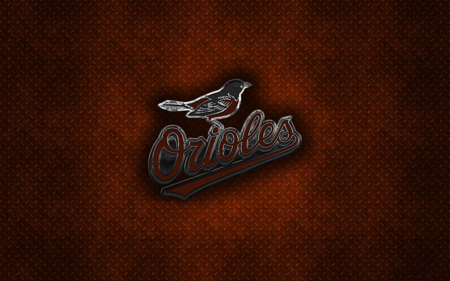 Baltimore Orioles Metallic Art Wallpaper