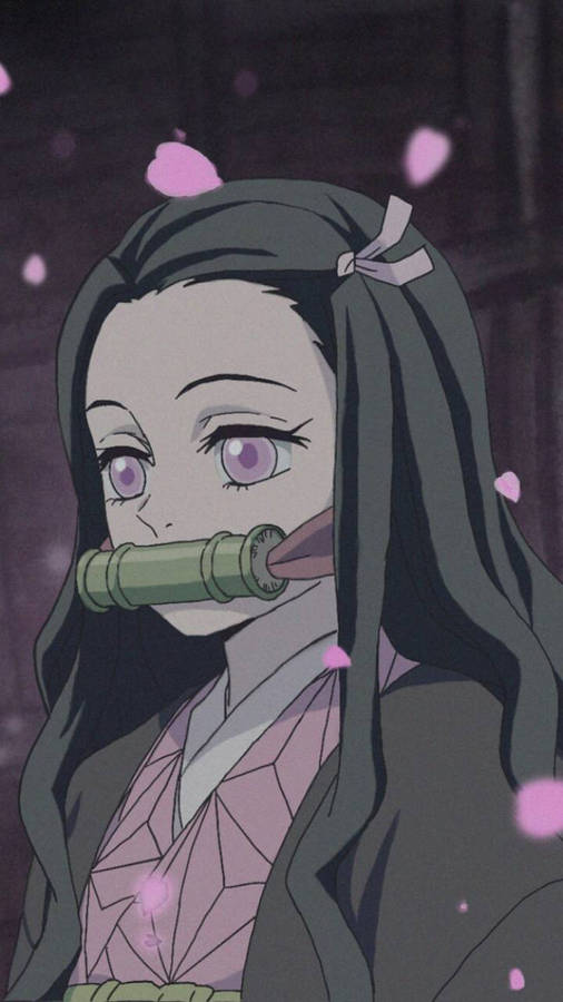 Bamboo Muzzled Nezuko Wallpaper