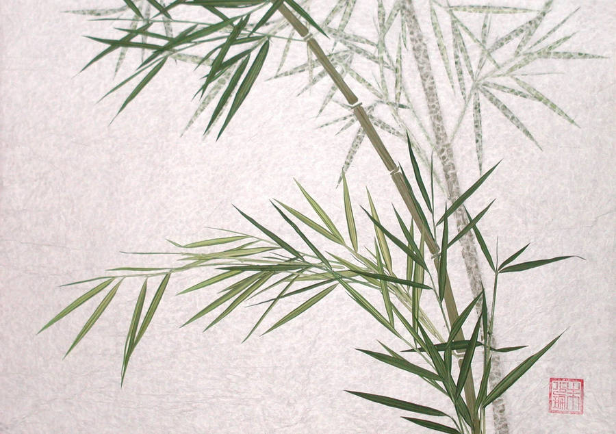 Bamboo Plant Art Wallpaper