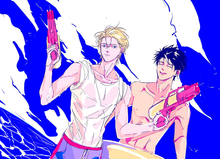 Banana Fish Ash Eiji Summer Wallpaper