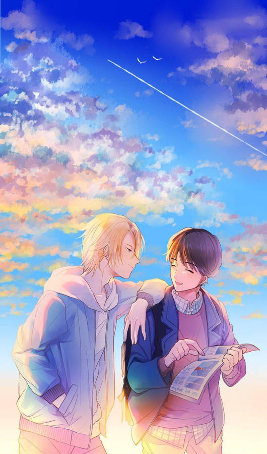 Banana Fish Eiji And Ash Art Wallpaper