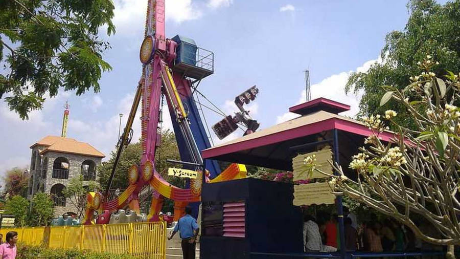 Bangalore Wonderla Amusement Park Rides Wallpaper