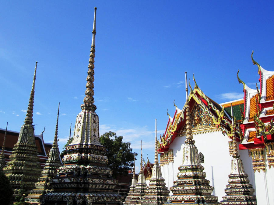 Bangkok's Wat Pho Day Photography Wallpaper