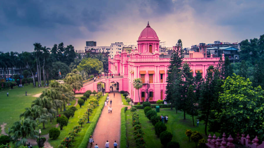 Bangladesh Ahsan Manzil Museum Aerial View Wallpaper