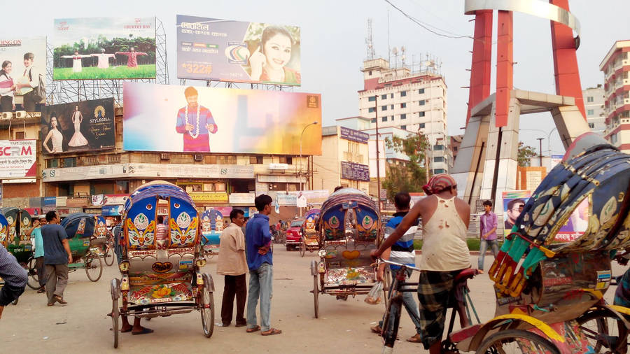 Bangladesh Busy City Wallpaper