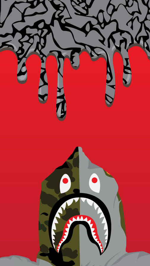 Bape Shark Dope Iphone Wallpaper