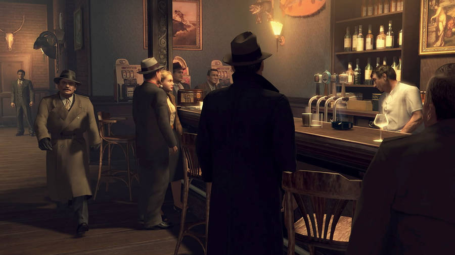 Bar Scene From Mafia Ii Wallpaper