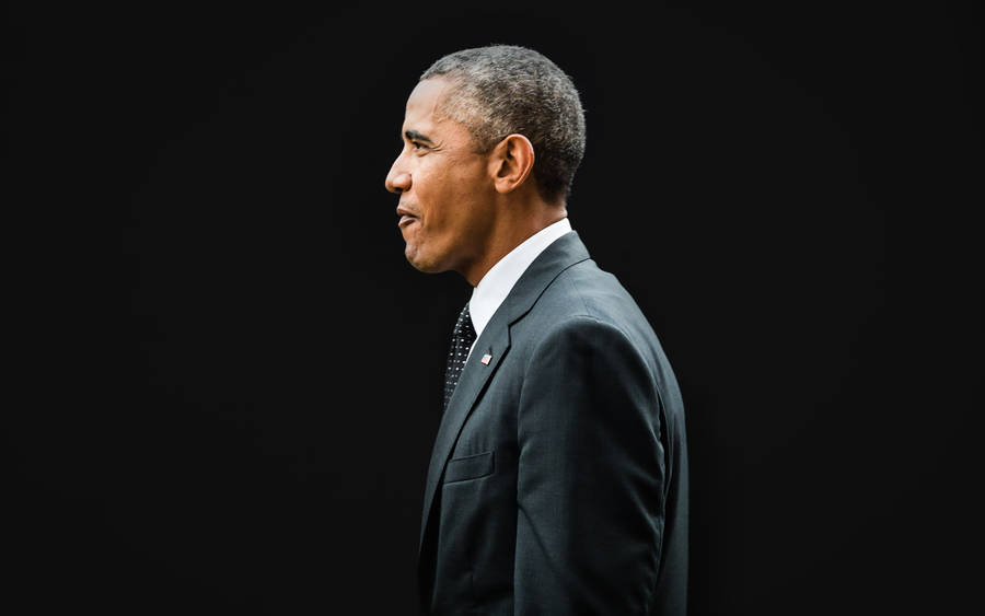 Barack Obama Side View Photograph Wallpaper