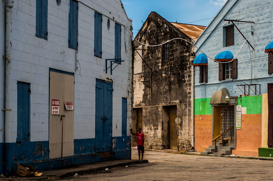 Barbados Houses Wallpaper