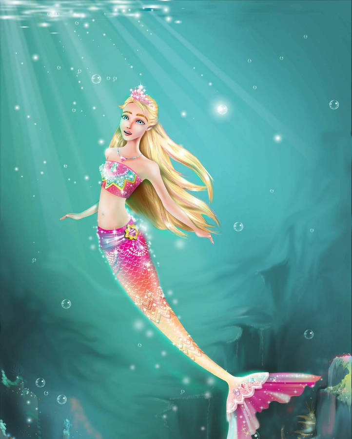 Barbie Mermaid Artwork Wallpaper