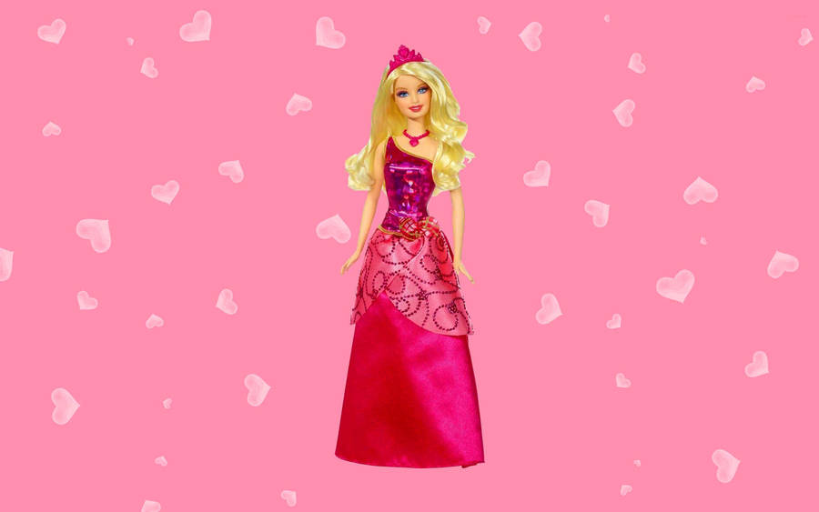 Barbie Princess Charm School Blair Doll Standing Majestically. Wallpaper