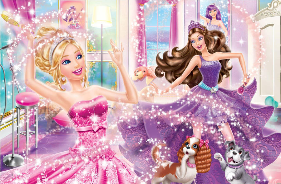 Barbie Princess Pop Star Dancing Wallpaper