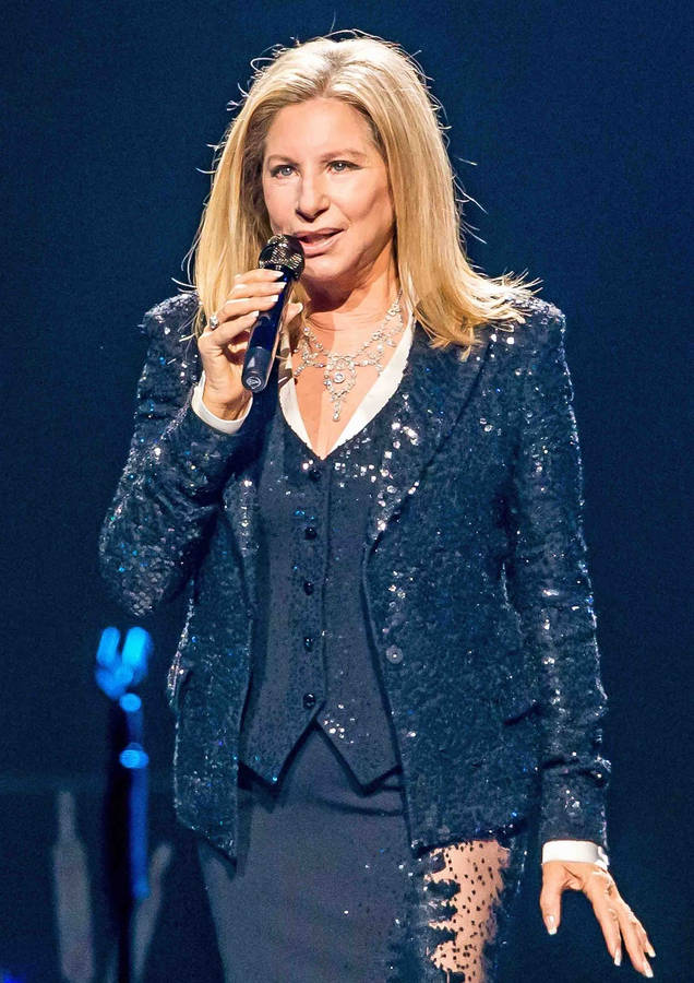 Barbra Streisand Performing Live At Mgm Grand Wallpaper