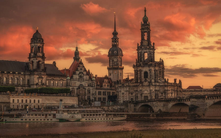 Baroque Stone Catholic Church Wallpaper