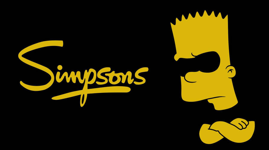 Bart From The Simpsons Dark Vector Art Wallpaper