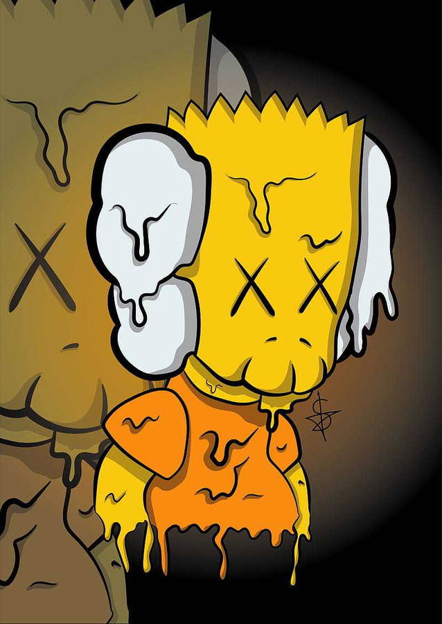 Bart Kimpson Kaws Pc Wallpaper