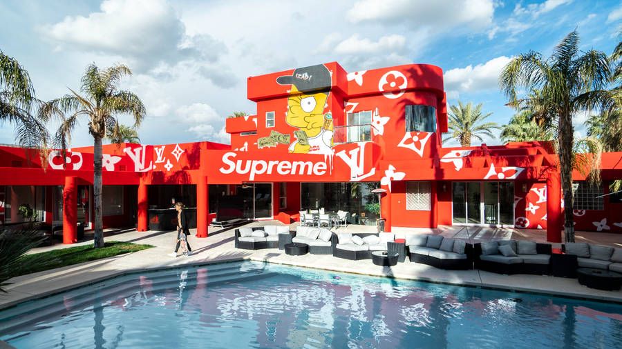 Bart Mansion Supreme Laptop Wallpaper