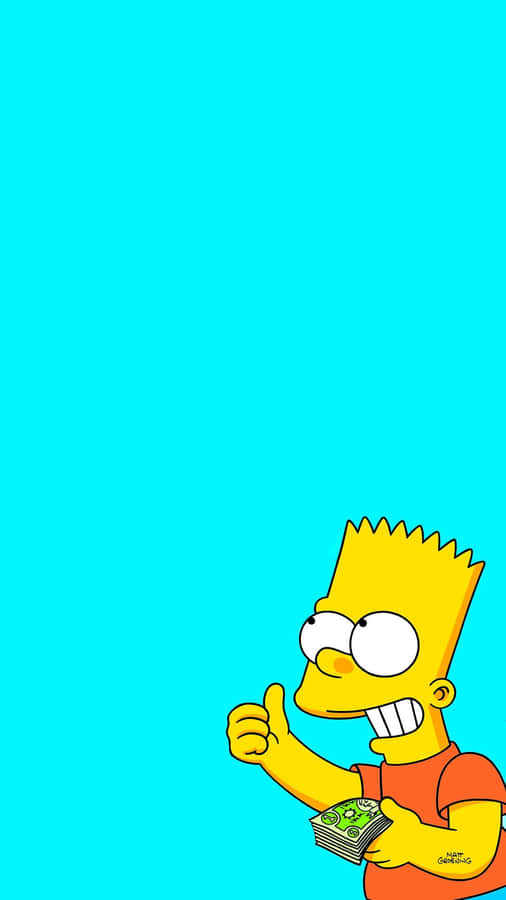 Bart Simpson - Living The Aesthetic Dream Wallpaper