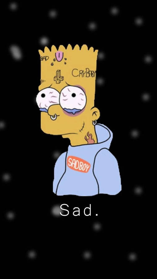 Bart Simpsons Sad Boy Wallpaper