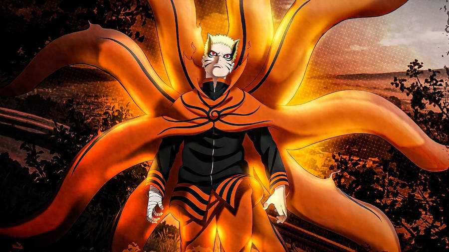 Baryon Mode Fierce Naruto Ipad Wallpaper