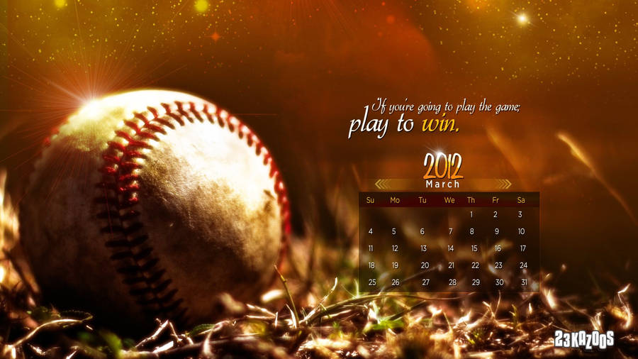 Baseball 2012 Calendar Wallpaper