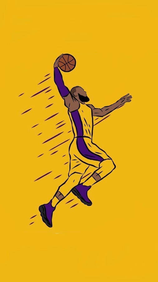 Basketbal Iphone Lebron Vector Art Wallpaper