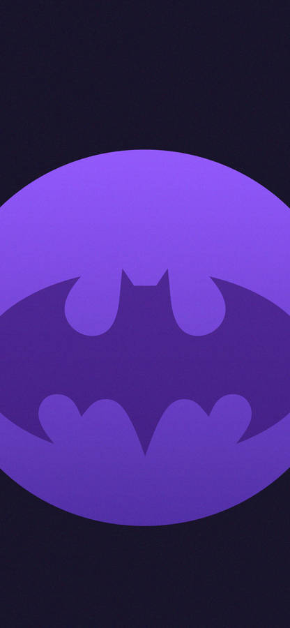 Bat Signal Dark Purple And Black Wallpaper