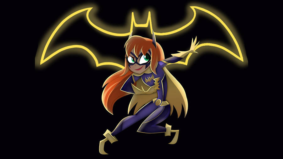 Batgirl Strikes A Pose From Dc Superhero Girls Wallpaper