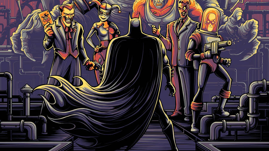 Batman Animated Series Offical Poster Art Desktop Wallpaper