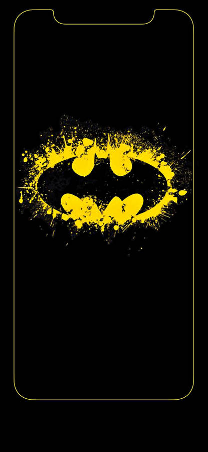 Batman Logo In Splash Iphone X Wallpaper