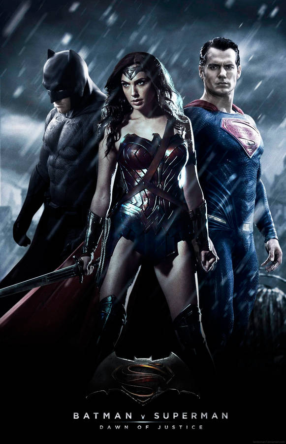 Batman V Superman Dawn Of Justice Cool Poster Wallpaper