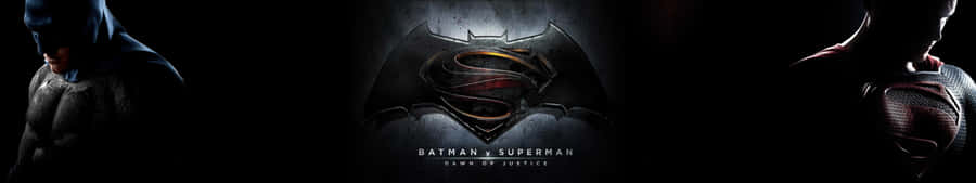 Batman Vs Superman Dark Triple Monitor Wallpaper