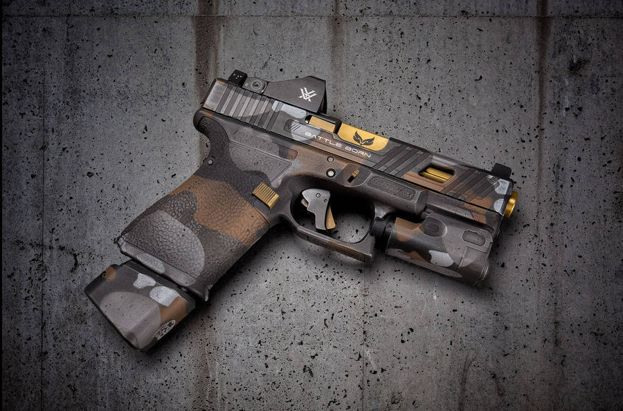 Battle Born Camouflage Glock Wallpaper