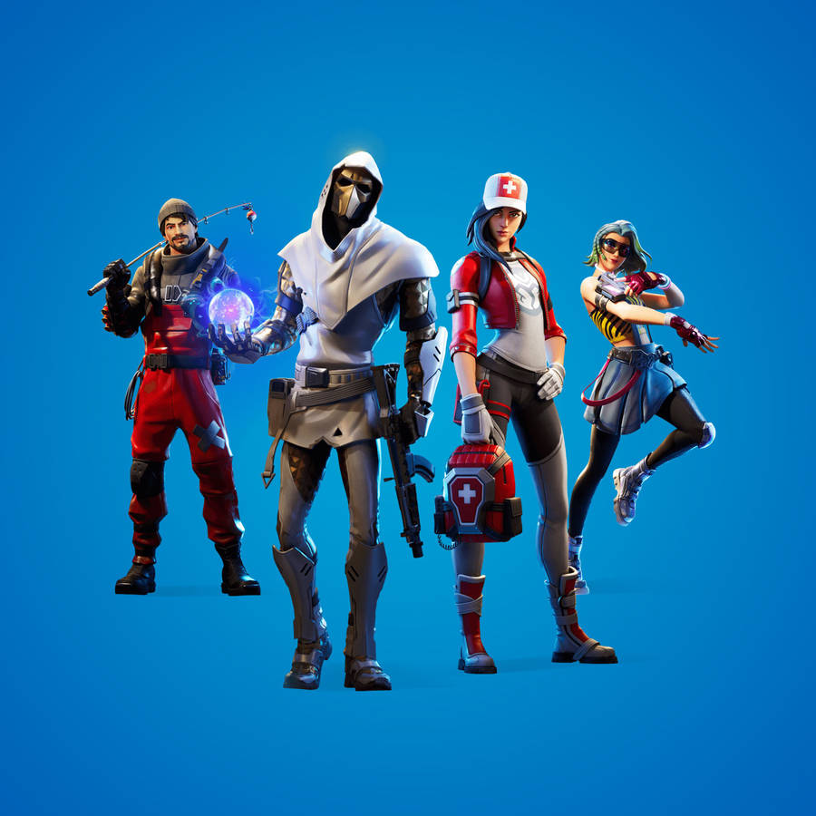 Battle Royale Skins Fortnite Ipad Wallpaper