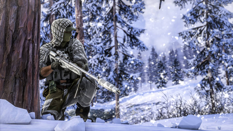 Battlefield 4 Snowy Forest Wallpaper