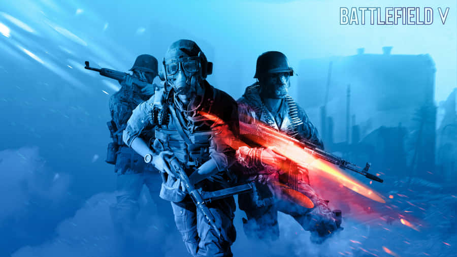 Battlefield V Soldiers Advancing Wallpaper