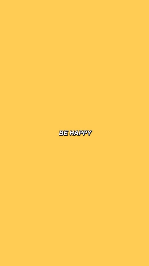 Be Happy Aesthetic Profile Wallpaper