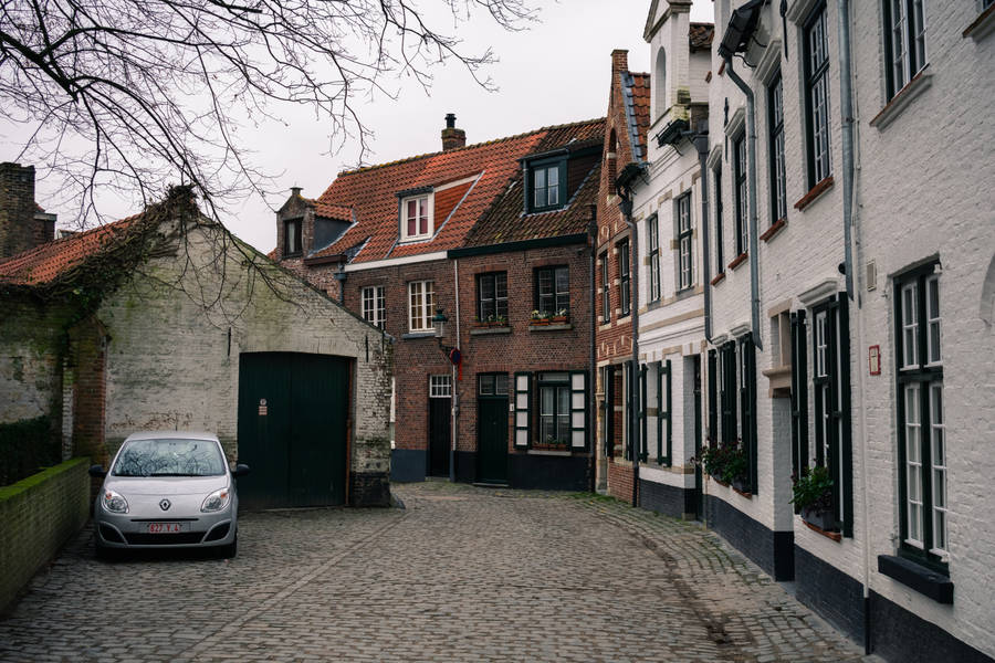 Beautiful Belgium Neighborhood Wallpaper