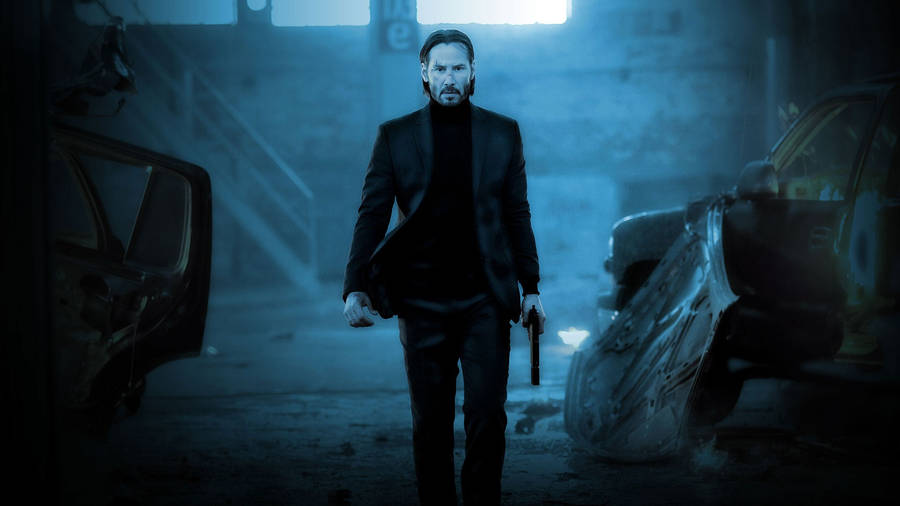 Beautiful Blue Aesthetic John Wick Hd Wallpaper