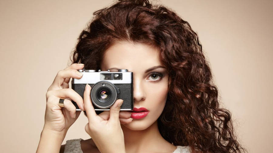 Beautiful Cute Photographer Wallpaper