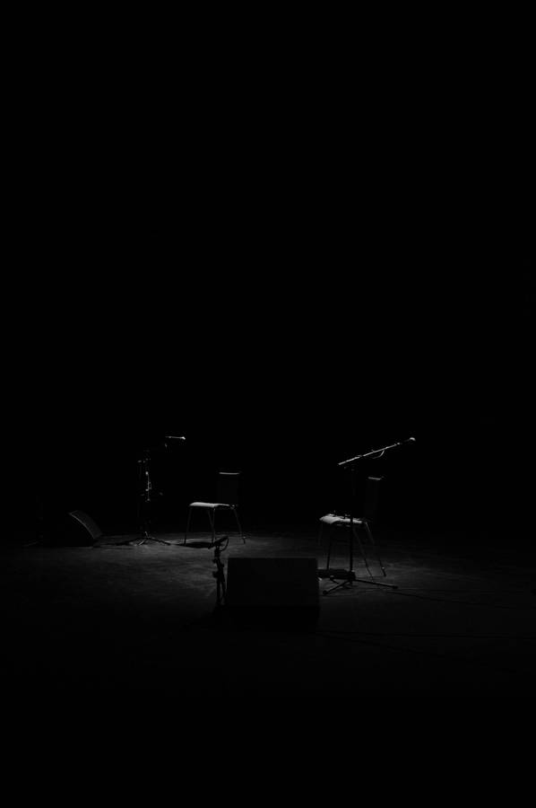 Beautiful Dark Dim Stage Wallpaper