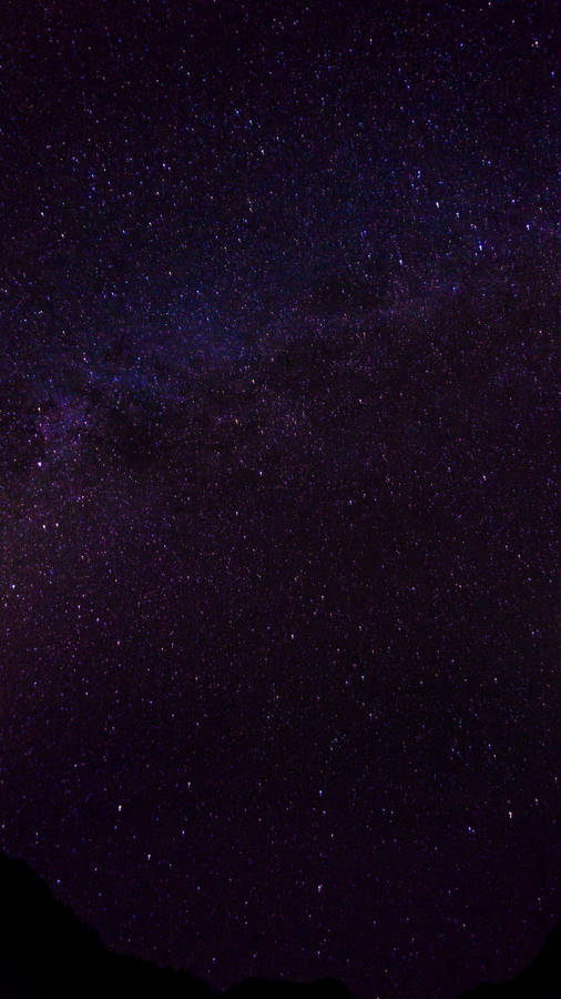 Beautiful Dark Purple Galaxy In Space Wallpaper