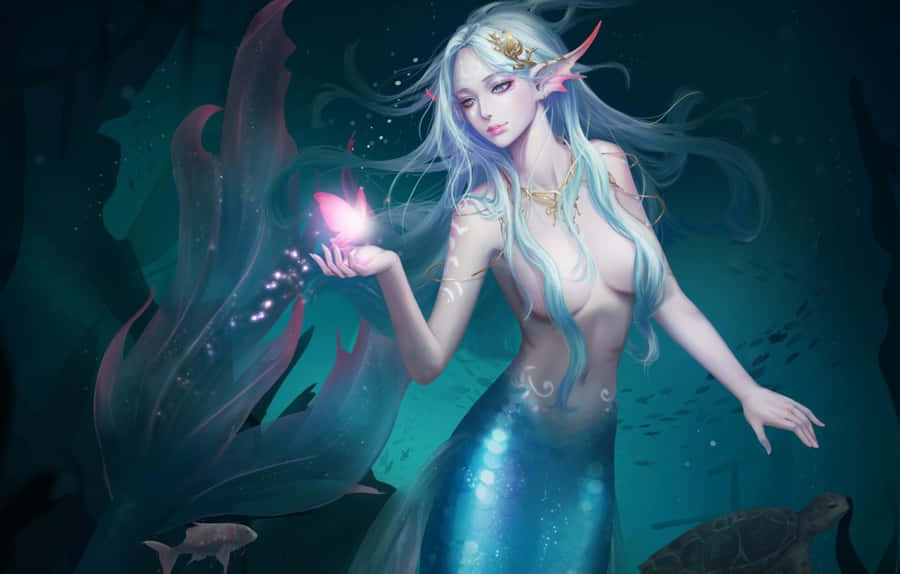 Beautiful Goddess Mermaid Wallpaper