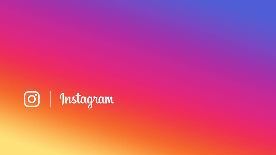 Beautiful Gradient Instagram Logo Wallpaper