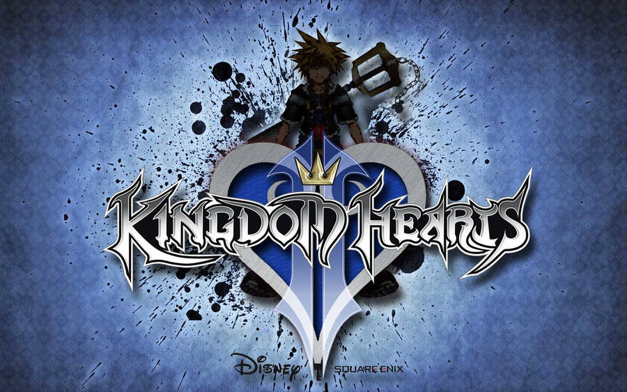 Beautiful Illustration Of Kingdom Heart Logo Wallpaper