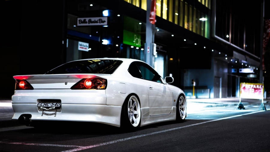 Beautiful Jdm Aesthetic White Silvia Wallpaper