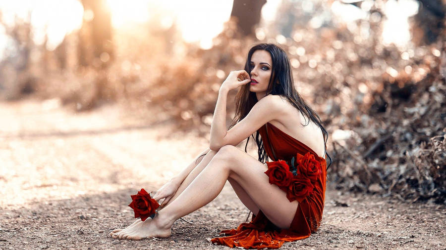 Beautiful Legs And Nature Fashion Photography Wallpaper