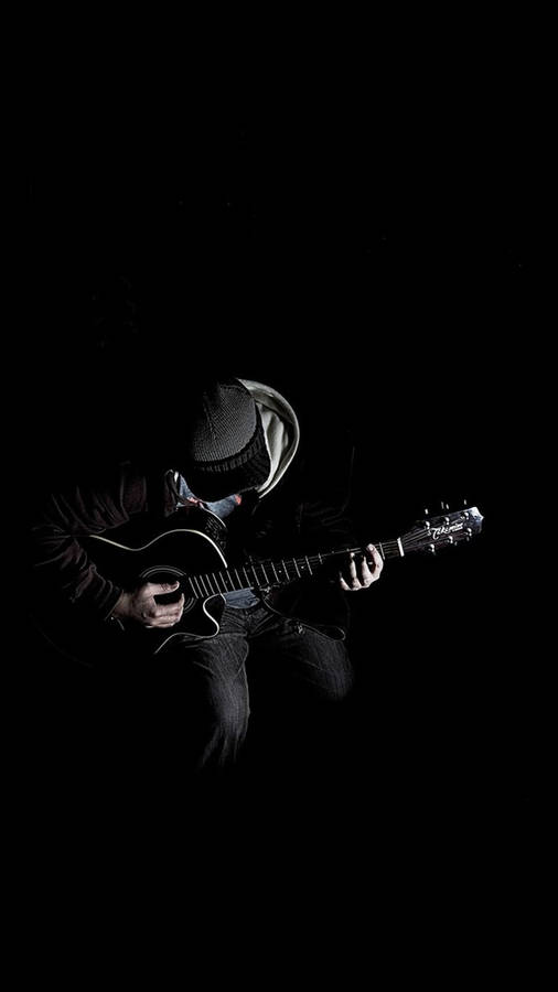 Beautiful Music Guitar Player Wallpaper